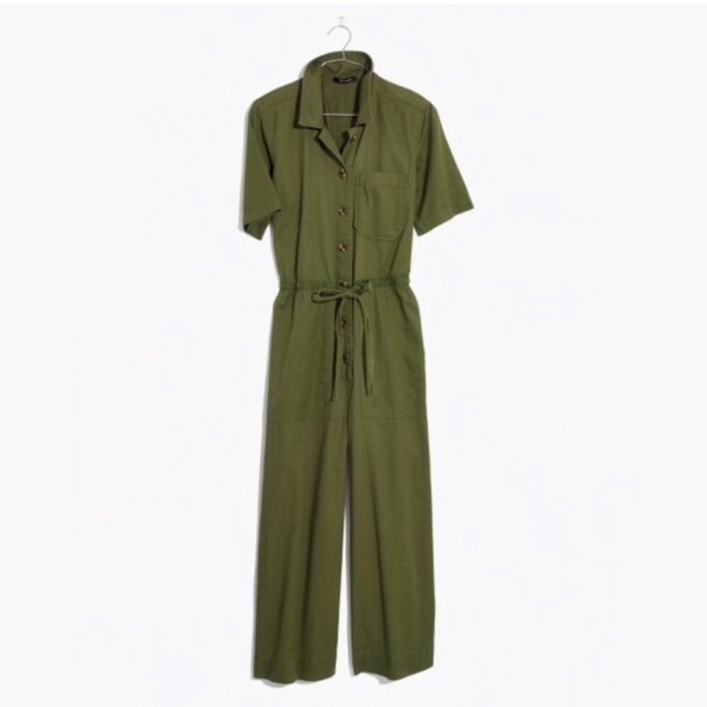 Madewell wide leg utility jumpsuit size 4